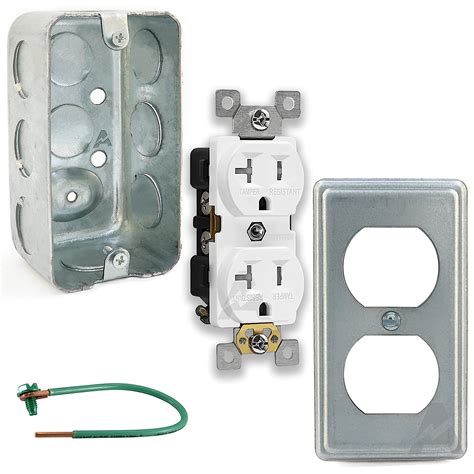 electrical box cover 20a receptacle 1 2 volt|2x4 outlet box cover.